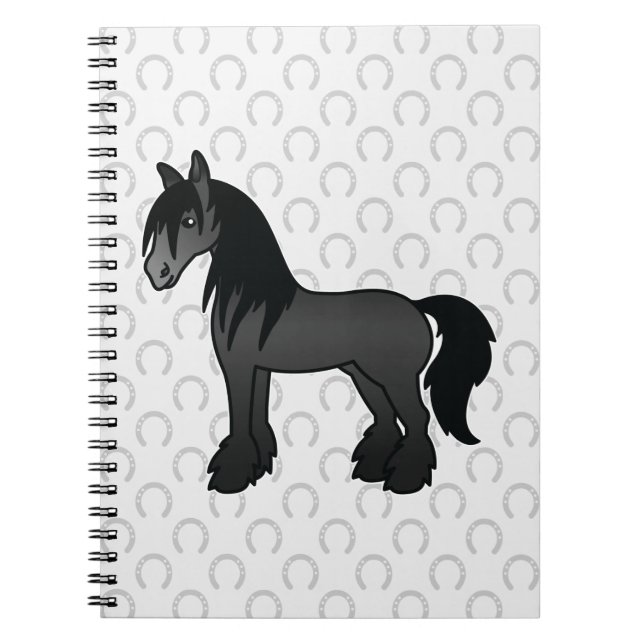 Carnet Cheval Black Gypsy Vanner / Shire / Clydesdale (Devant)