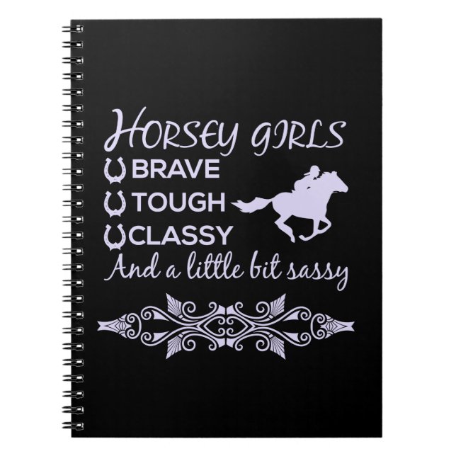 Carnet Cheval Courageux Classe et Résistant   (Devant)