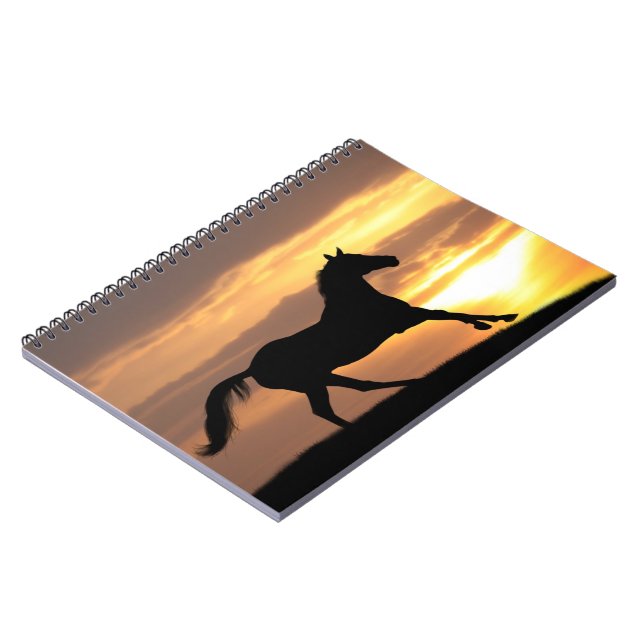 Carnet Cheval dans le coucher du soleil (Côté gauche)