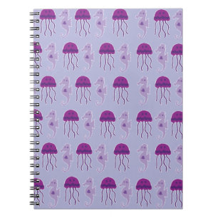 Carnet Cheval de mer et méduse