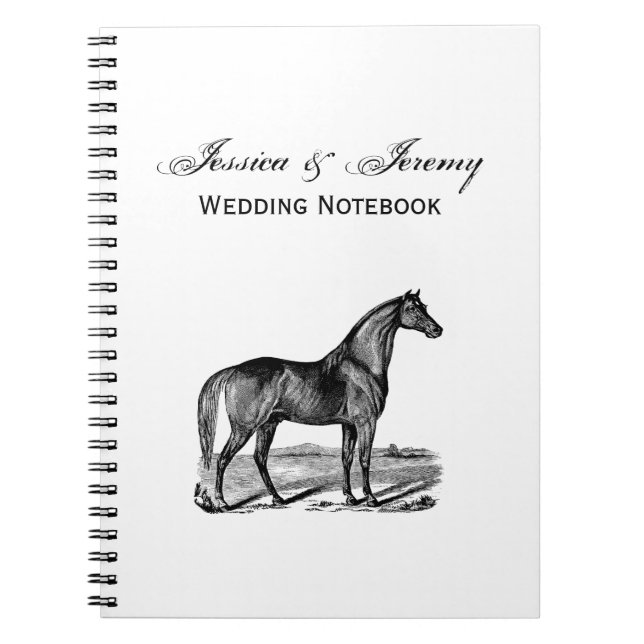 Carnet Cheval debout vintage (Devant)
