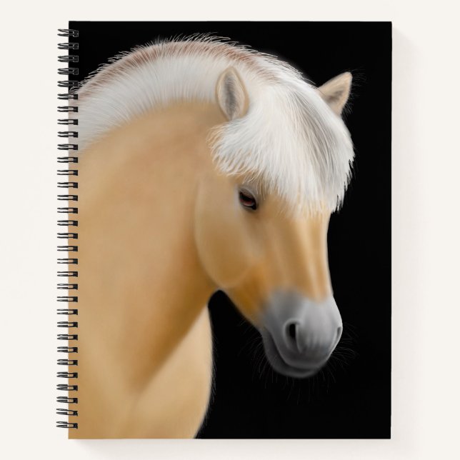 Carnet Cheval du fjord norvégien 8,5 x 11 Portable spiral (Devant)