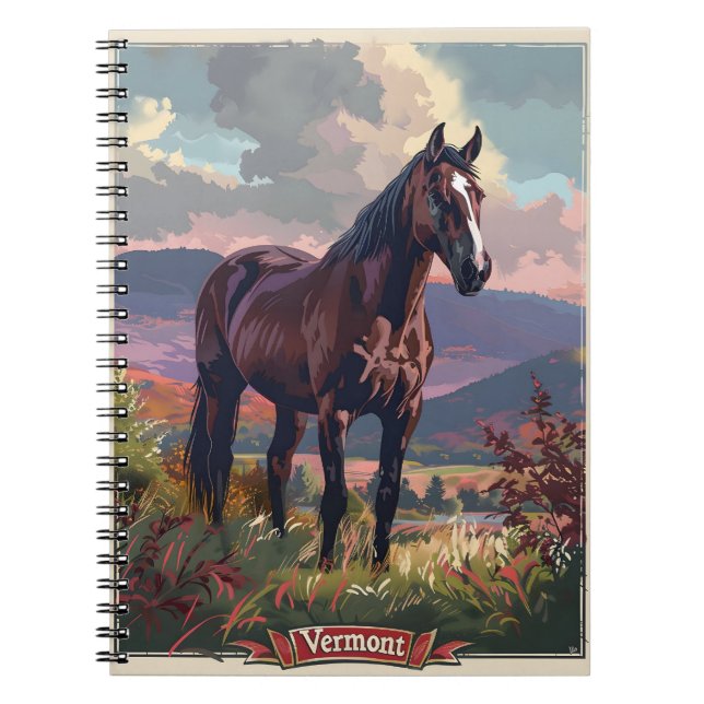 Carnet Cheval du Vermont (Devant)