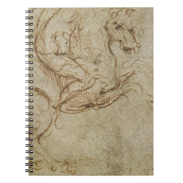 Carnet Cheval et cavalier (à l'encre sur le papier) (Devant)
