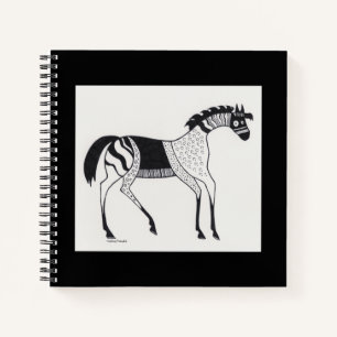 Carnet cheval inspiré de la Grèce Mycénienne