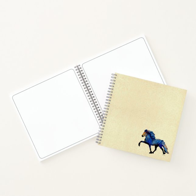 Carnet Cheval islandais Nuit étoilée (Intérieur)