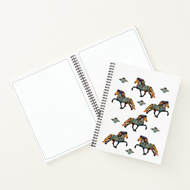 Carnet Cheval islandais Pop Art (Intérieur)