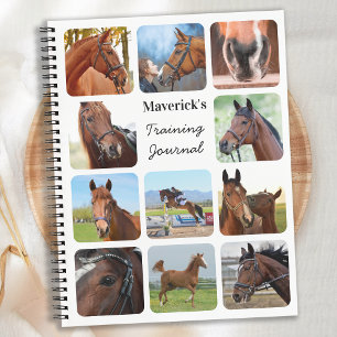Carnet Cheval Lover Personnalisé Moderne 11 Photo Collage