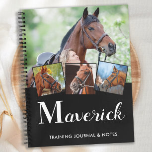 Carnet Cheval Monogramme personnalisé Nom Equine 5 Photo