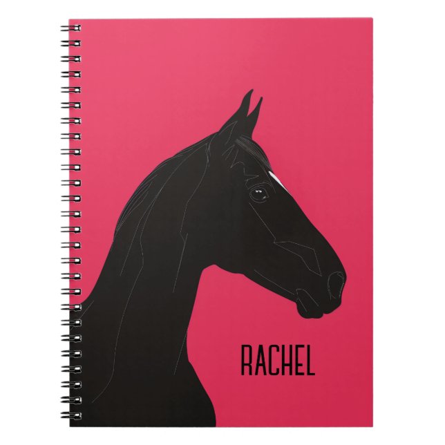 Carnet Cheval noir (Devant)