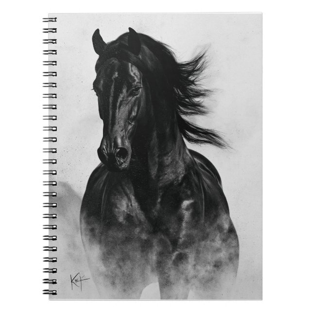 Carnet Cheval noir (Devant)