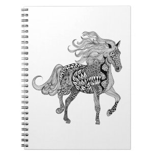 Carnet Cheval noir inspiré