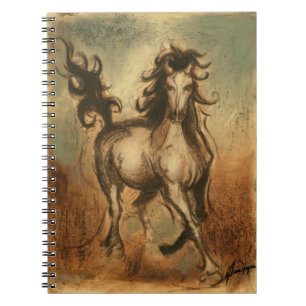 Carnet Cheval sauvage et couleurs chaudes