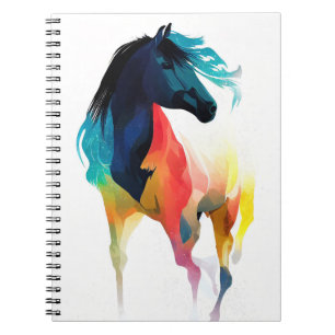 Carnet Cheval Sauvage Nature Animaux Couleurs Art Peintur
