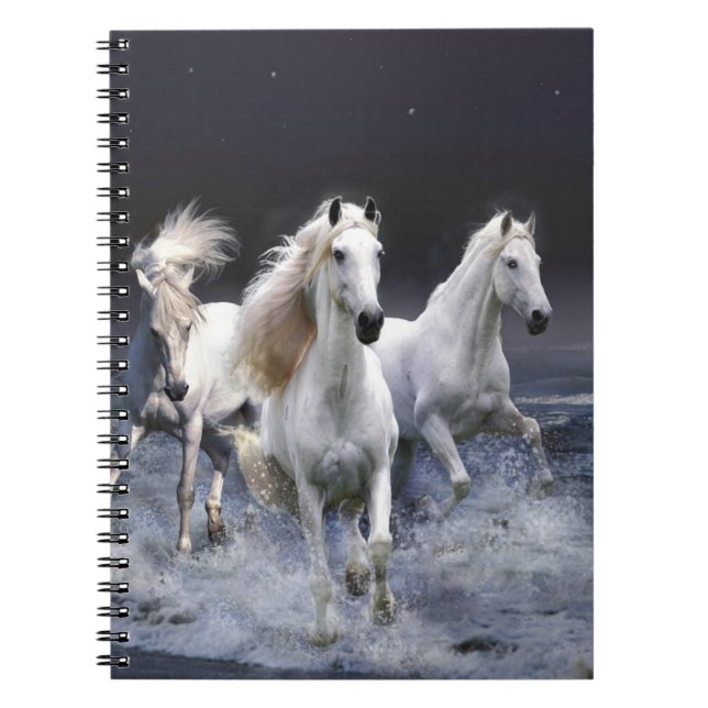 Carnet Chevaux à lancer l'oreiller (Devant)