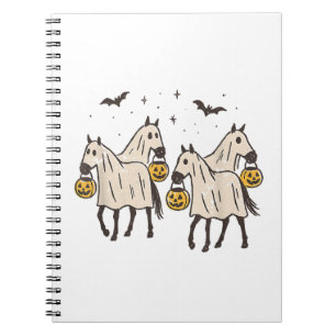 Carnet Chevaux fantômes mignons Halloween Trick or Treat