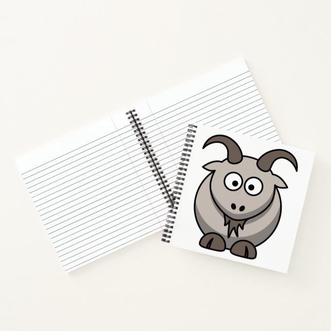 Carnet Chèvre de ferme drôle mignonne      (Intérieur)