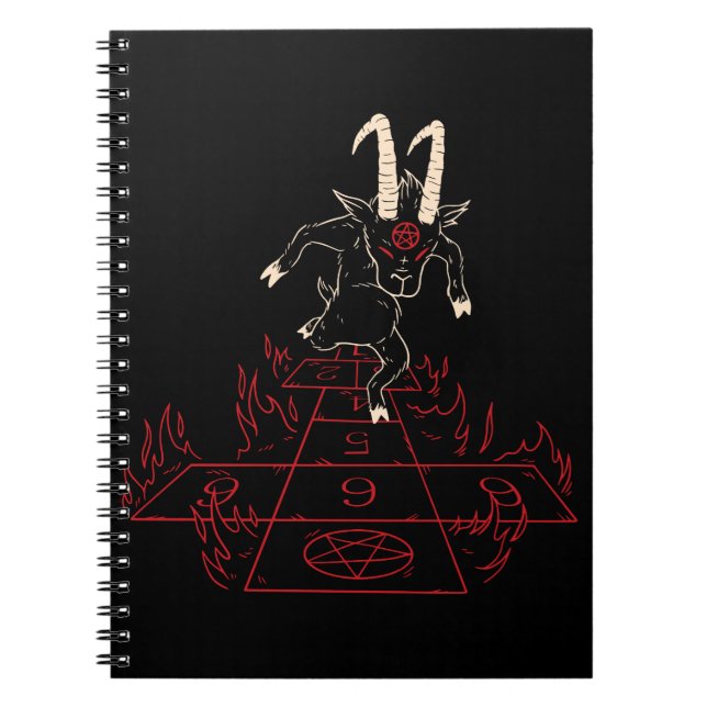 Carnet Chèvre Diabolique Cadeau de Halloween pour l'Amant (Devant)