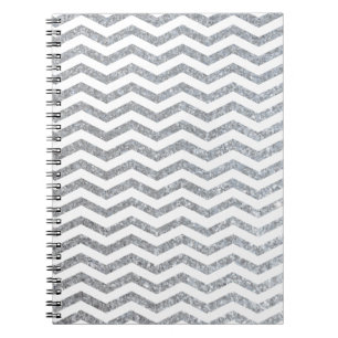 Carnet Chevron Argent