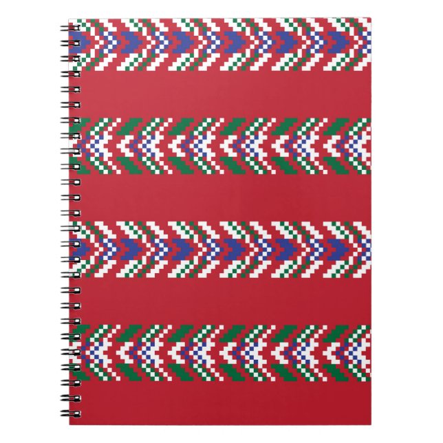 Carnet Chevron fair isle sans couture motif design, (Devant)