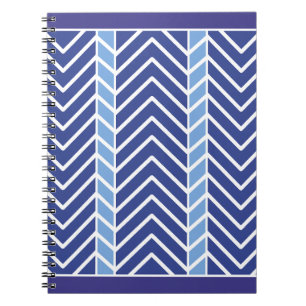 Carnet Chevron Motif Blue