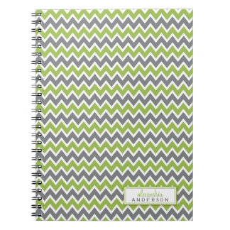 Carnet Chevron Motif Trendy Notebook (pomme)