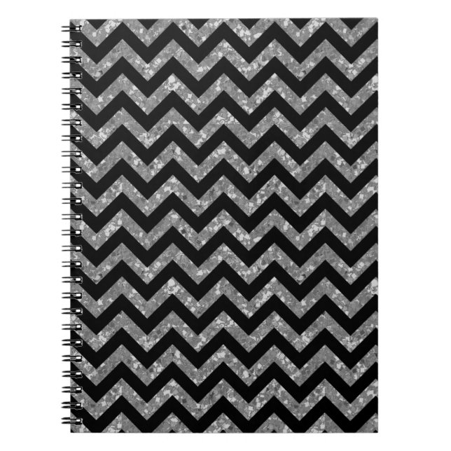 Carnet Chevron Parties scintillant Look (Devant)