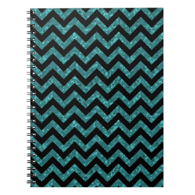 Carnet Chevron Parties scintillant Look (Devant)