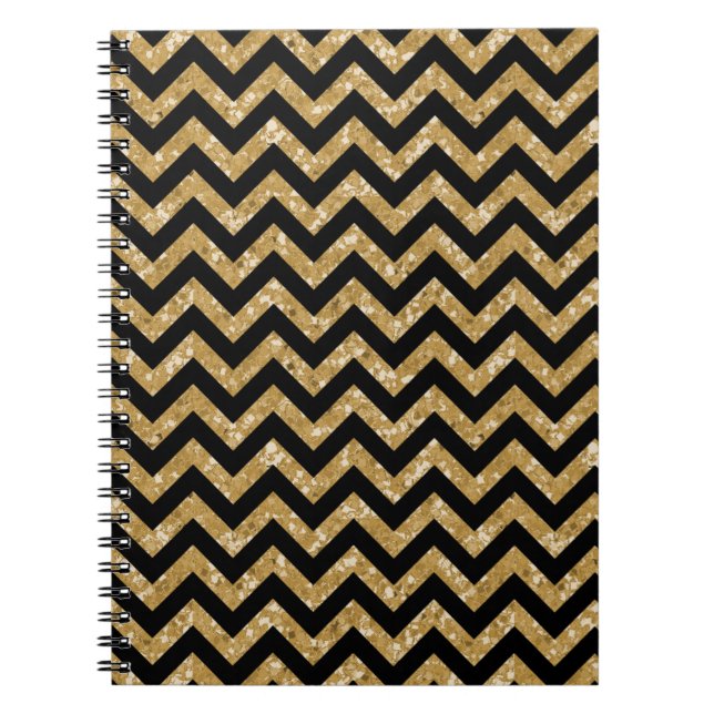 Carnet Chevron Parties scintillant Look (Devant)