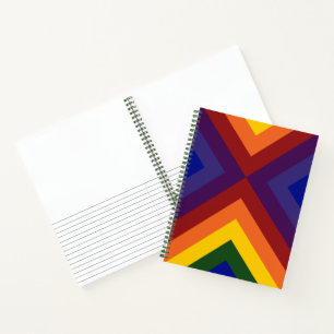 Carnet Chevrons de couleur arc-en-ciel Notes d'esquisse
