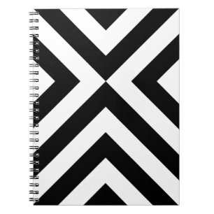 Carnet Chevrons noirs et blancs