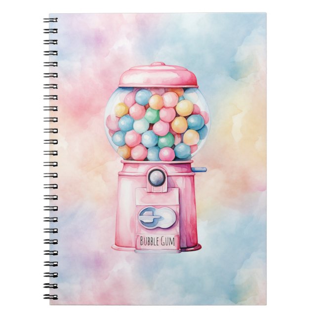 Carnet Chewing-gum rose (Devant)