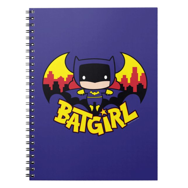 Carnet Chibi Batgirl avec Gotham Skyline & Logo (Devant)