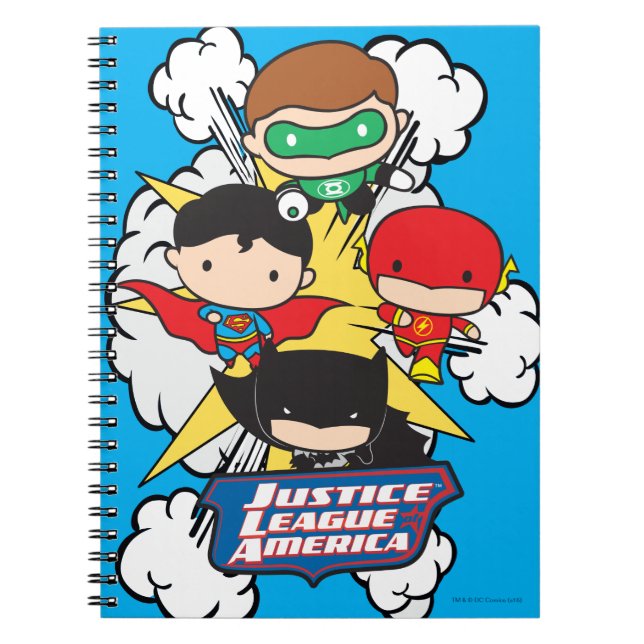 Carnet Chibi Justice League of America Explosion (Devant)