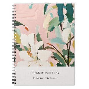 Carnet Chic Boho coloré rose Turquoise vert peint Floral