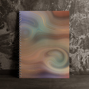 Carnet Chic Earthy Agate en pierre de cuivre naturel