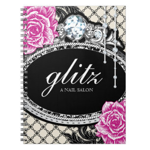 Carnet chic minable personnalisable de salon de