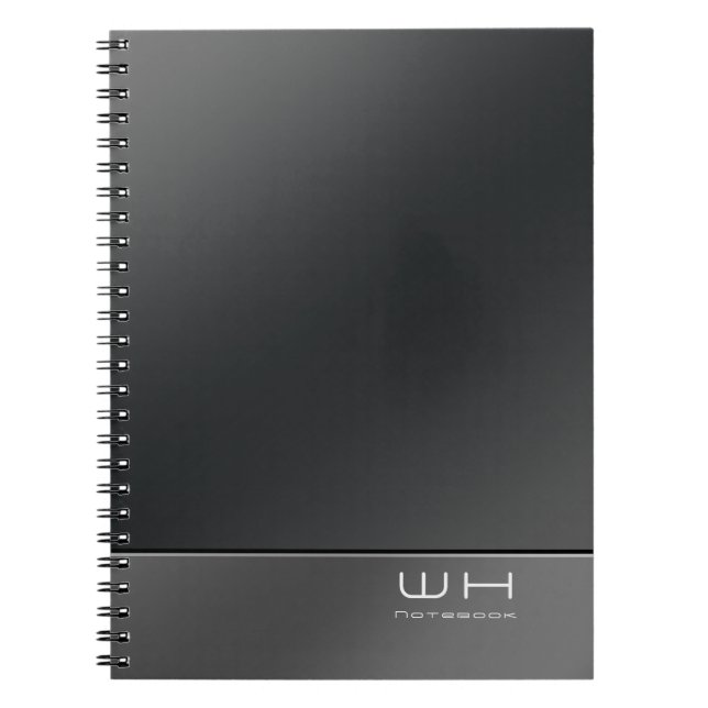 Carnet Chic moderne affaires noir (Devant)