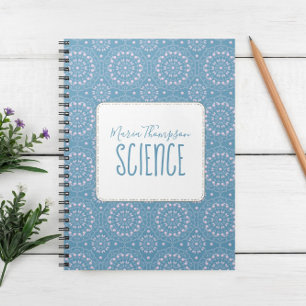 Carnet Chic Moderne Simple Étudiant Matière Rose Pervench