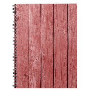 Carnet Chic Rouge Rustique Bois