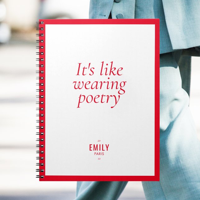 Carnet Chic rouge styliste Influencer marque (Créateur téléchargé)