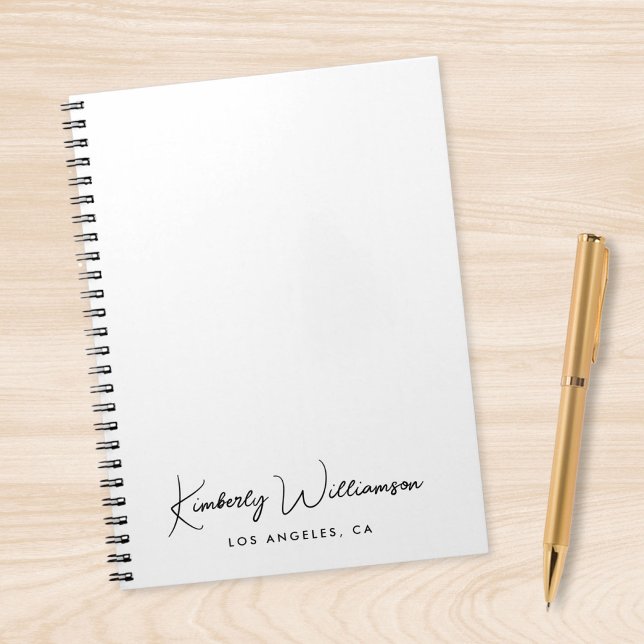 Carnet Chic Signature Script Business (Créateur téléchargé)
