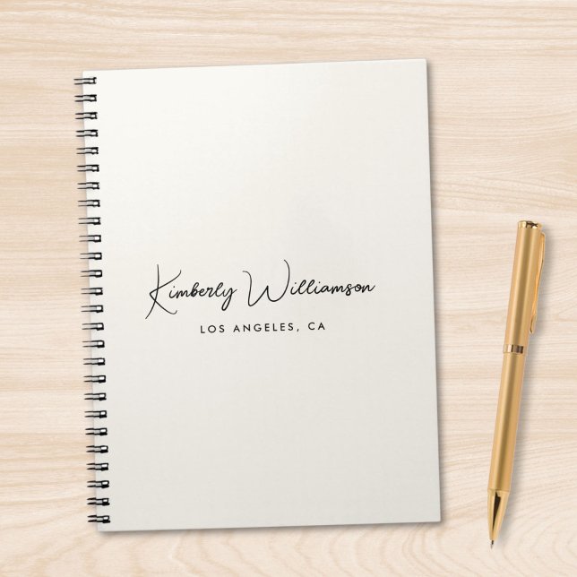 Carnet Chic Signature Script Monogram Business (Chic Signature Script Monogram Business Notebook)