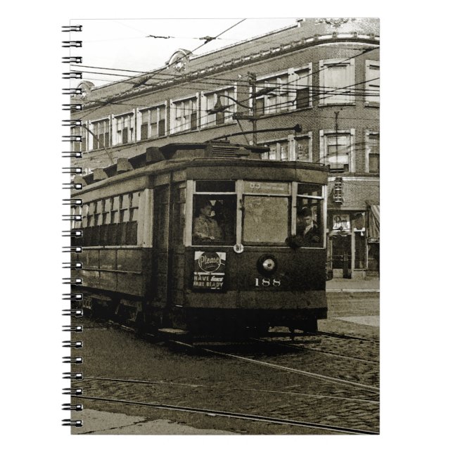 CARNET CHICAGO 63E ET OCCIDENTALE 1952 TROLLEY ART SEPIA (Devant)