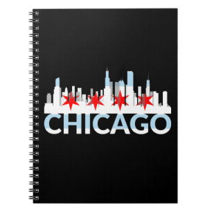 Carnet Chicago Illinois Silhouette 4 étoiles Vintage voya