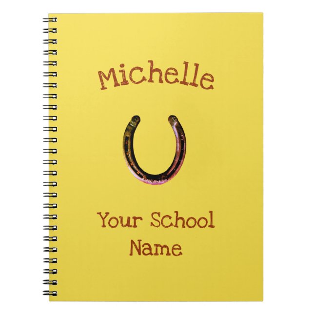 Carnet Chien à cheval rustique (Devant)