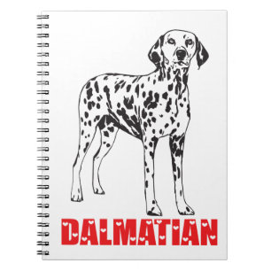 Carnet Chien à chiots amoureux de Dalmatie - Chien à po
