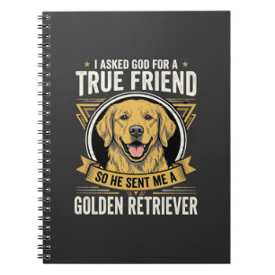 Carnet Chien Ami Véritable Golden Retriever