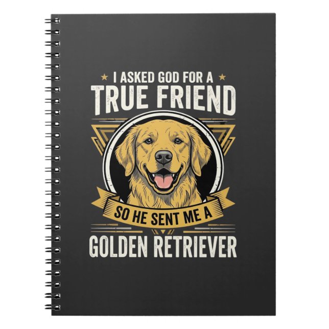Carnet Chien Ami Véritable Golden Retriever (Devant)