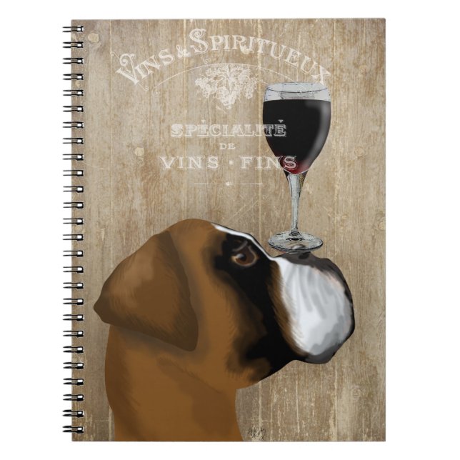 Carnet Chien Au Vin Boxer (Devant)